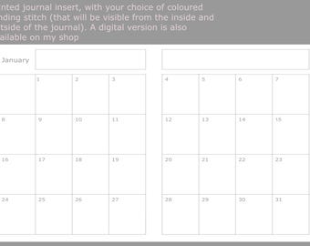 Two Page Traveler's Notebook Insert - Printed