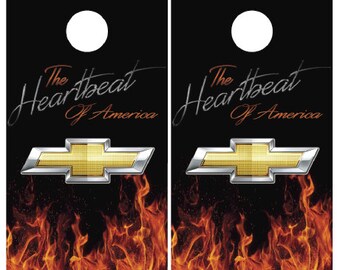 Chevy Heartbeat of America Corn Hole Board Wrap