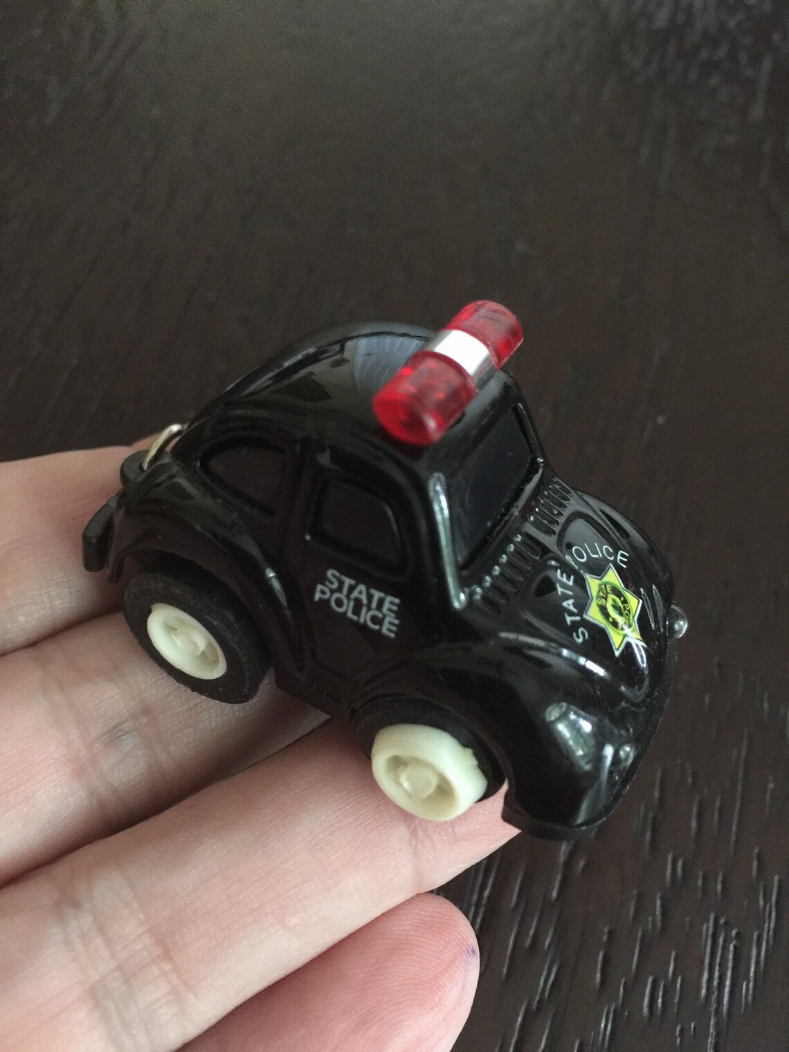 Vintage Keychain Charm State Police Car Etsy