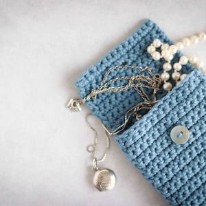 Patron de porte-carte cadeau pochette au crochet // Patron au crochet PDF // Porte-mercerie // porte-monnaie