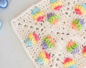 Easter crochet pattern PDF // Easter Egg granny square // Beginner crochet pattern // Crochet chart