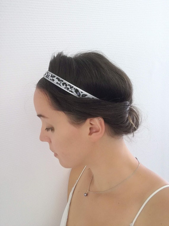Headband Leatherette And Fabric Etsy