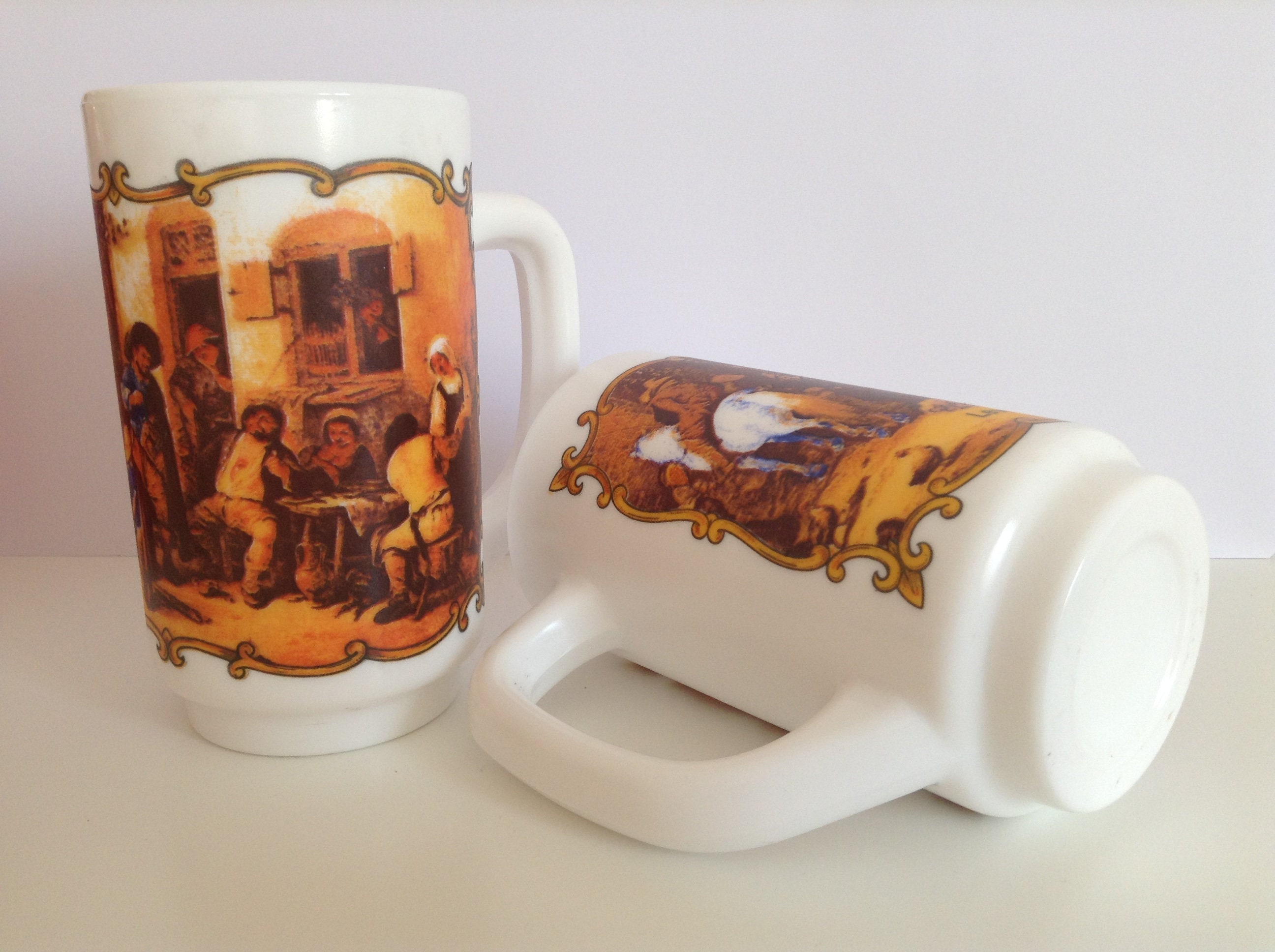 Mugs Tasses Arcopal, Publicité Lever, France, Déco Cuisine Vintage Rétro