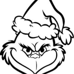 Grinch - Modèle de livre coupé et plié