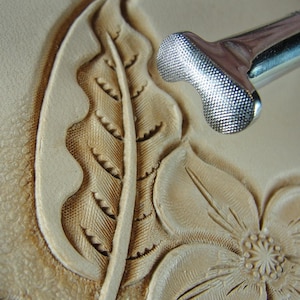 Stainless Steel Barry King - #2 Checkered Turnback Stamp (Leather Stamping Tool)