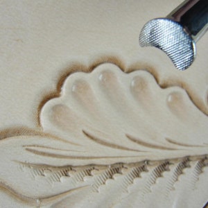Stainless Steel Barry King - #2 Checkered Crowner Stamp (Leather Stamping Tool)