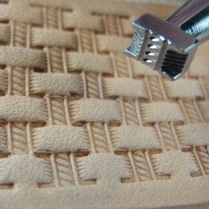 Craft Japan X502-2 Extra Small Rope Basket Weave Stamp leather Stamping ...