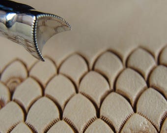Stainless Steel Barry King - #2 Pointed Scale Stamp (Leather Stamping Tool)