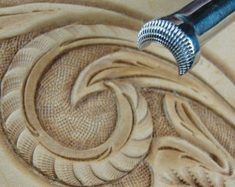 Stainless Steel Barry King - #3 Checkered Camouflage Stamp (Leather Stamping Tool)