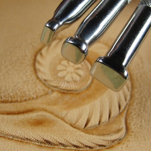 Stainless Steel Barry King - 3-Piece Smooth Low Angle Beveler Set (Leather Tools)