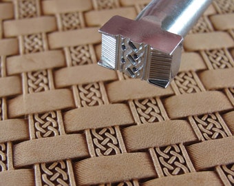 Celtic Basket Weave Leather Stamp, Stainless Steel Leather Stamping Tool