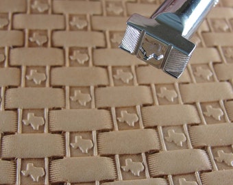 Stainless Steel Barry King - #3 Texas Basket Weave Stamp (Leather Stamping Tool)