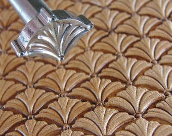Floral Geometric Leather Stamp, Stainless Steel Leather Stamping Tool