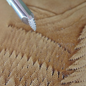 Stainless Steel Barry King - Distant Trees Pictorial Stamp (Leather Stamping Tool)