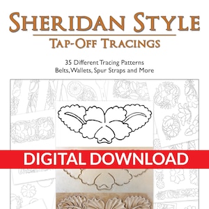 Tap-off-tracings in Sheridan-stijl - 35 verschillende patronen door Jim Linnell (leerontwerpen) [DIGITAL DOWNLOAD]