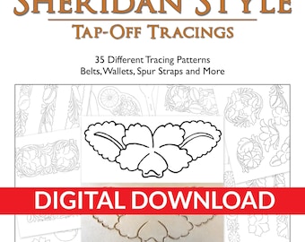 Trazados de desprendimiento estilo Sheridan: 35 patrones diferentes de Jim Linnell (Diseños de cuero) [DESCARGA DIGITAL]