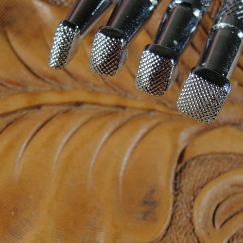 Japan Select Thumb Print Stamps 4piece Set Leather Etsy