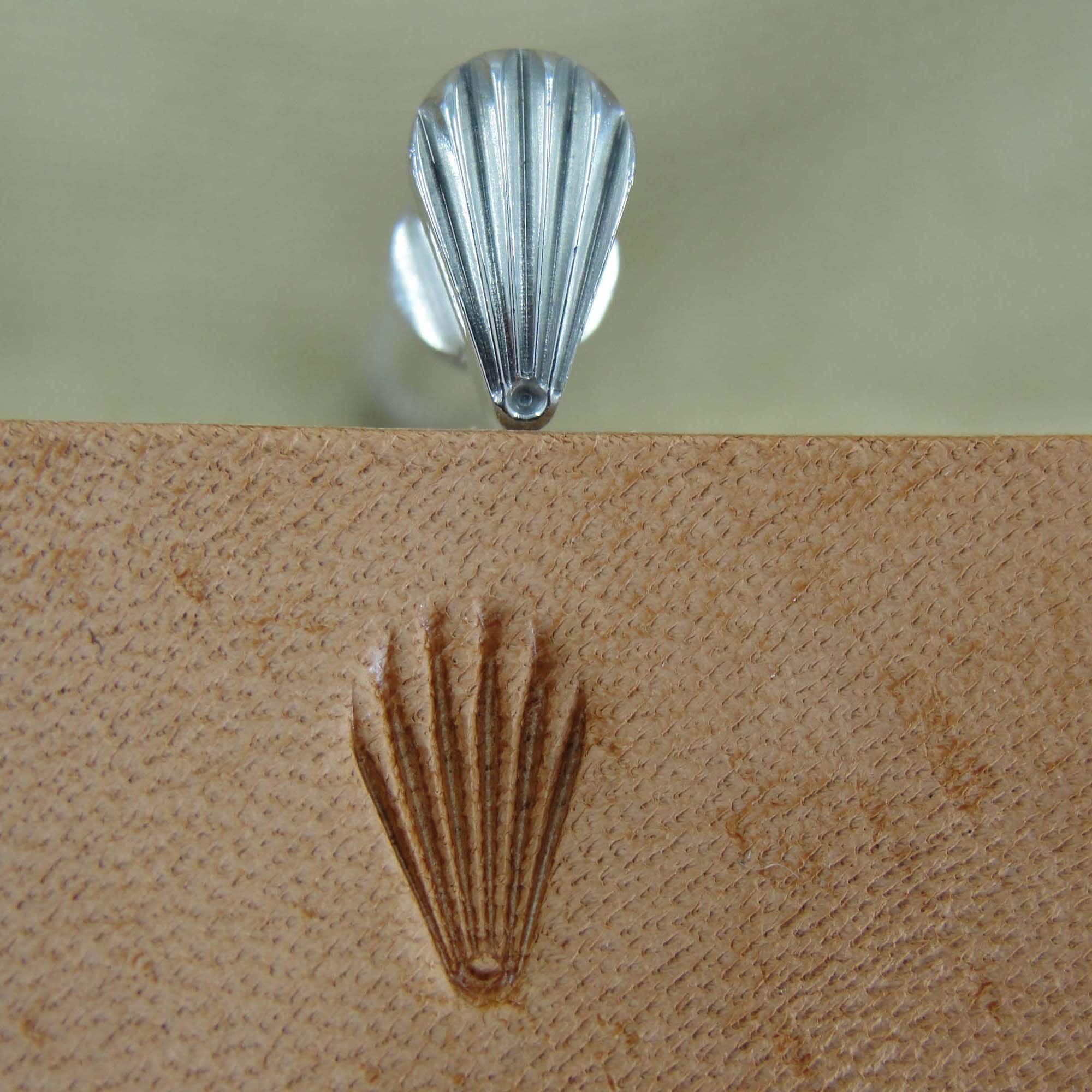 Crescent Shell Filler Leather Stamp, Stainless Steel Leather Stamping ...