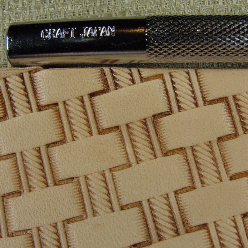 Leather Stamping Tool, Rope Basket Weave Stamp, X500-2, Leather