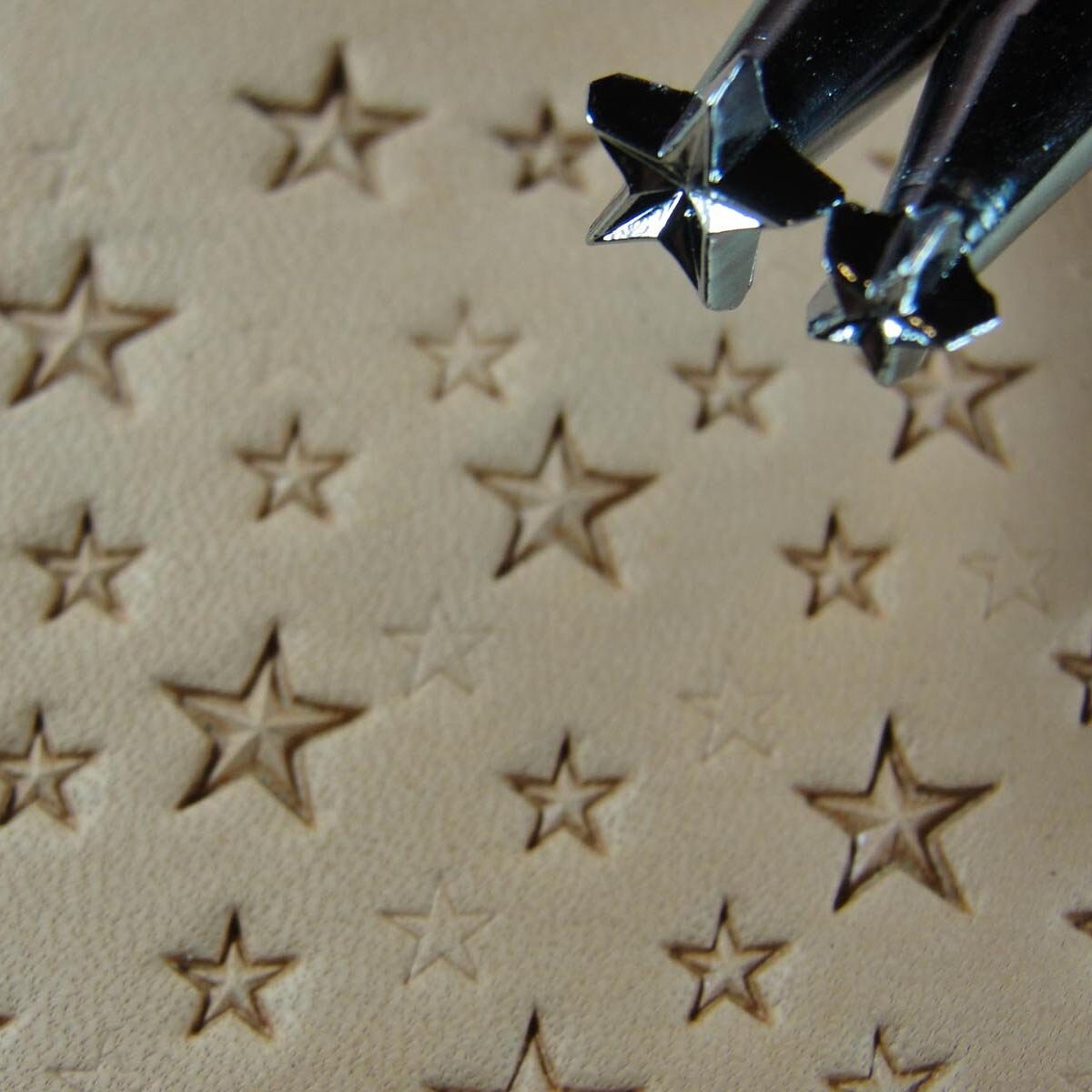Star 5-Point 3-D Z610 Z609 2-Piece Leather Stamp Set –