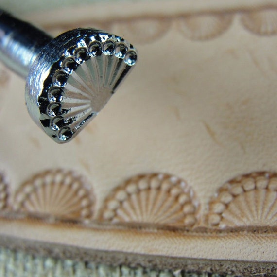 Steel Craft Japan Leather Stamping Tool N718 6Seed Sunburst Border