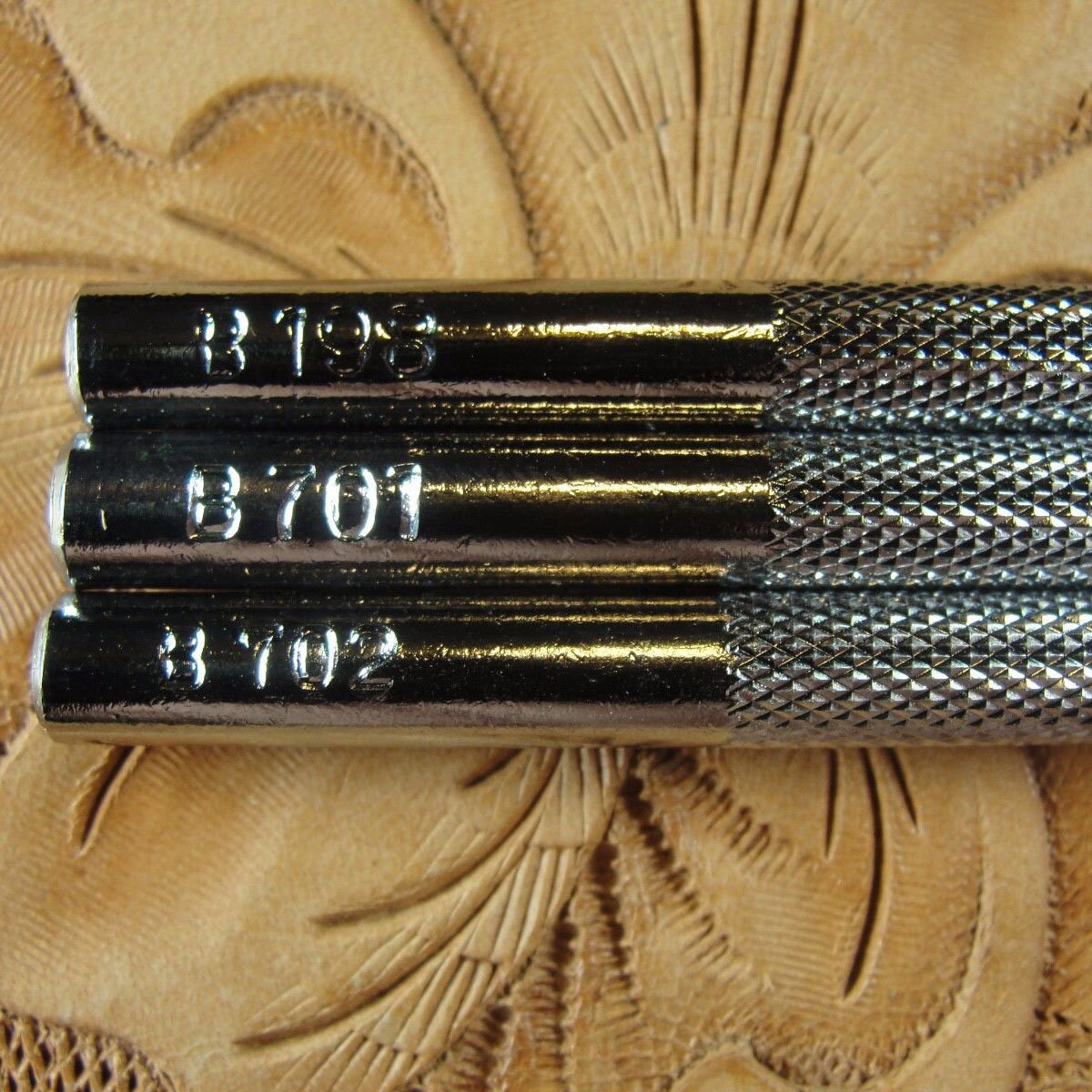 Steel Craft Japan Coarse Checkered Beveler Stamp Set 3 Etsy