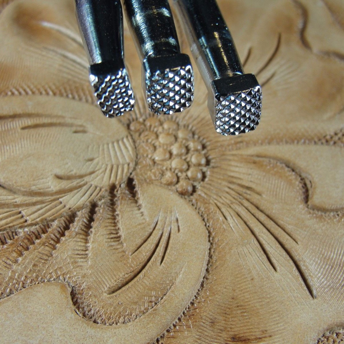 Steel Craft Japan Coarse Checkered Beveler Stamp Set 3 Etsy