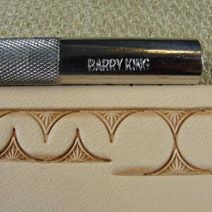 Stainless Steel Barry King 2 Lined Half Box With Border Stamp leather ...