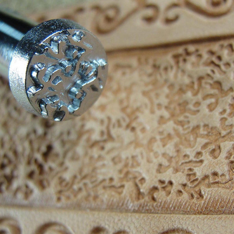 D4352 Crescent Border Stamp Steel Craft Japan Leather Stamping Tool