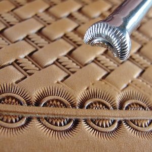 Stainless Steel Barry King - #4 Crescent Border Stamp (Leather Stamping Tool)