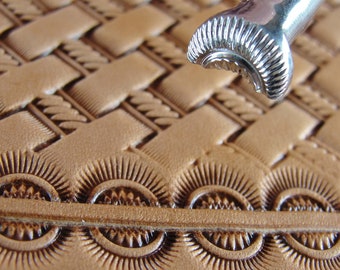 Stainless Steel Barry King - #4 Crescent Border Stamp (Leather Stamping Tool)