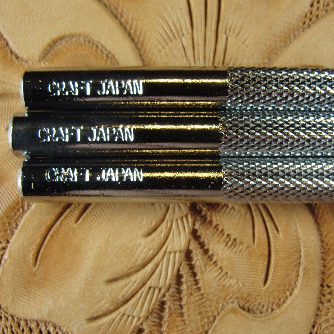 Steel Craft Japan Coarse Checkered Beveler Stamp Set 3 Etsy
