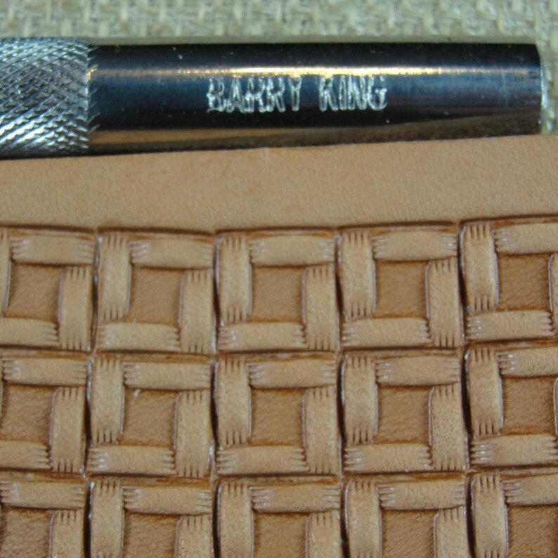 Stainless Steel Barry King 2 Square Braid Geometric Stamp Etsy