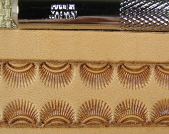 Japan Select - #D436 Crescent Border Stamp (leather Stamping