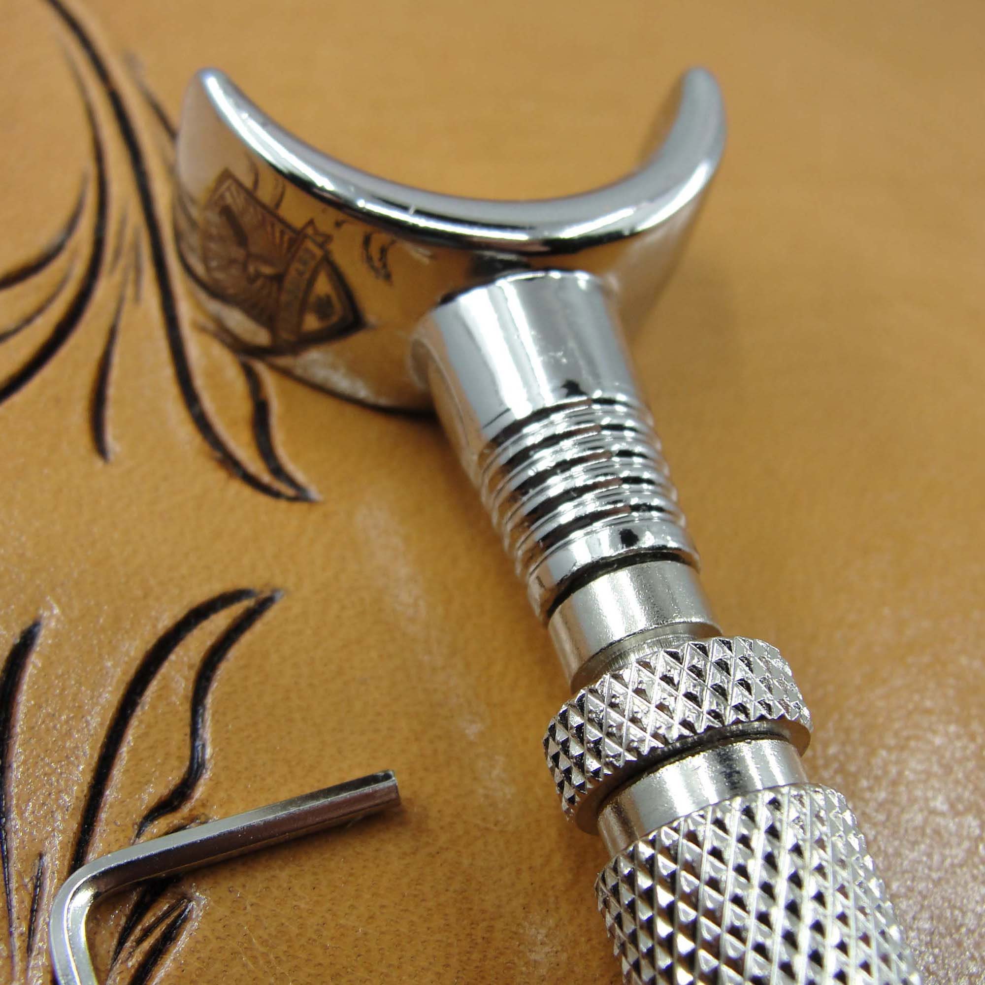 Coltello Girevole Professionale Per Pelletteria, Con Cuscinetto A Sfere, Lama In Acciaio M2, Impugnatura Ergonomica Regolabile 360°
