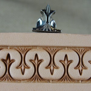 Stainless Steel Barry King - #3 Crown Serpentine Border Stamp (Leather Stamping Tool)