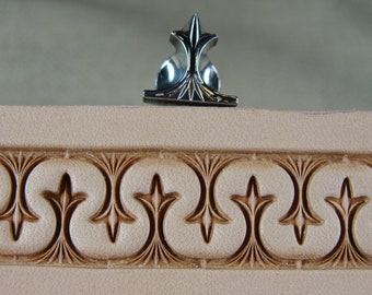 Stainless Steel Barry King - #3 Crown Serpentine Border Stamp (Leather Stamping Tool)