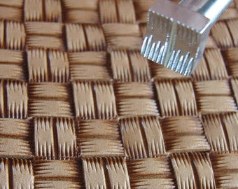 Leather Stamping Tool, Rope Basket Weave Stamp, X500-2, Leather