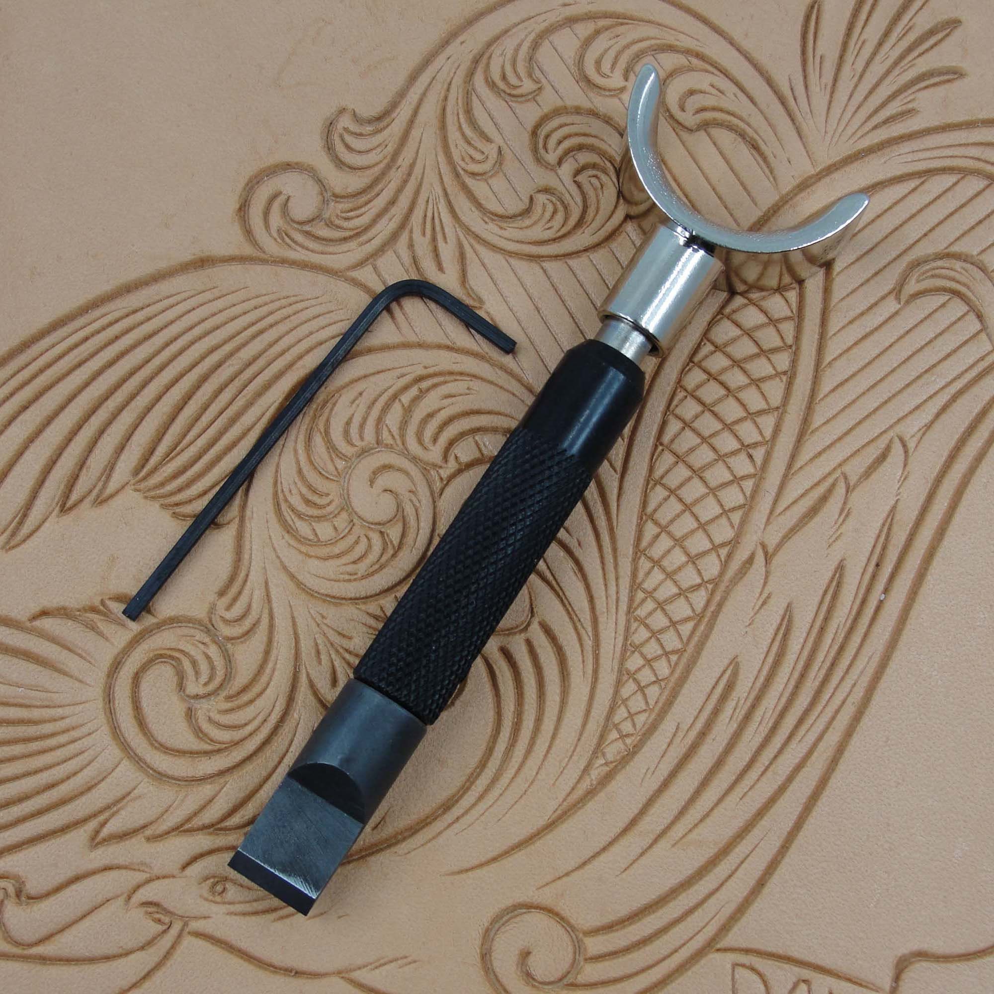 Craft Sha Leathercraft Cutting Tool Adjustable Small Leather Carving Rotary N Body Swivel Knife, to Carve Details & Patterns in Leatherwork