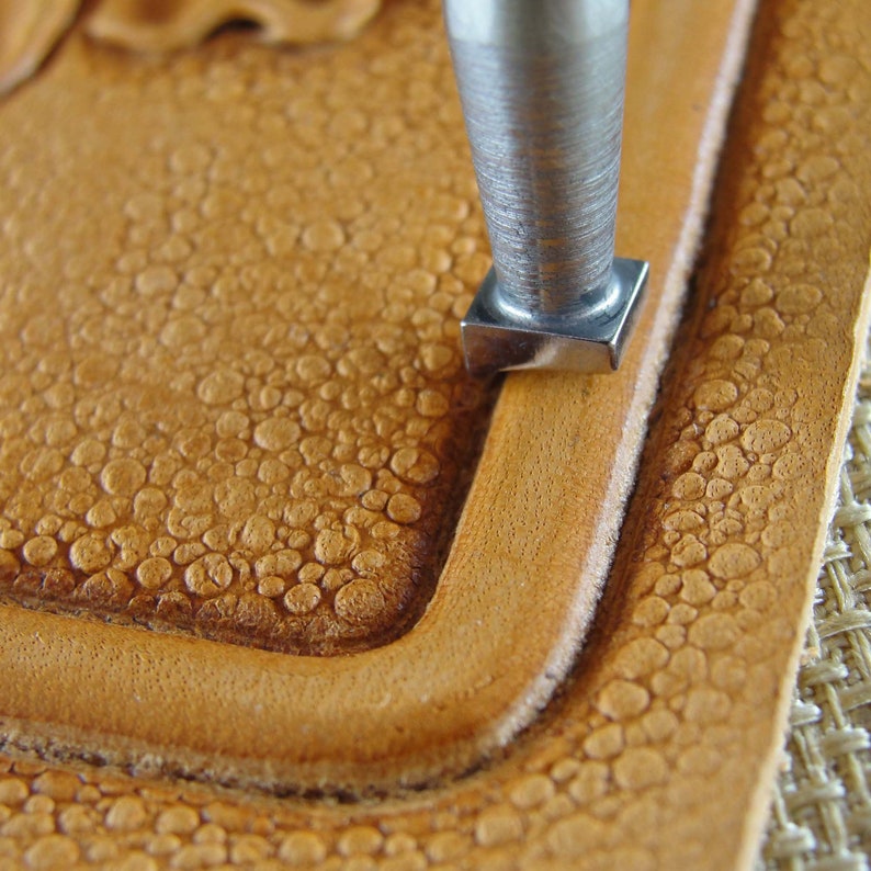 3-piece Back Beveler Leather Stamp Set, Stainless Steel Leather ...