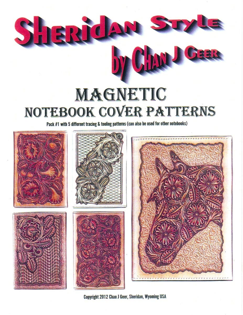 Sheridan Style Magnetic Notebook Cover Patterns #1 by Chan Geer (Leather  Designs) [DIGITAL DOWNLOAD]