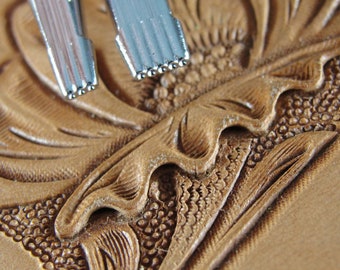 Japan Select - A201 Bar Grounder Stamps (2-Piece Set, Leather Stamping Tools)