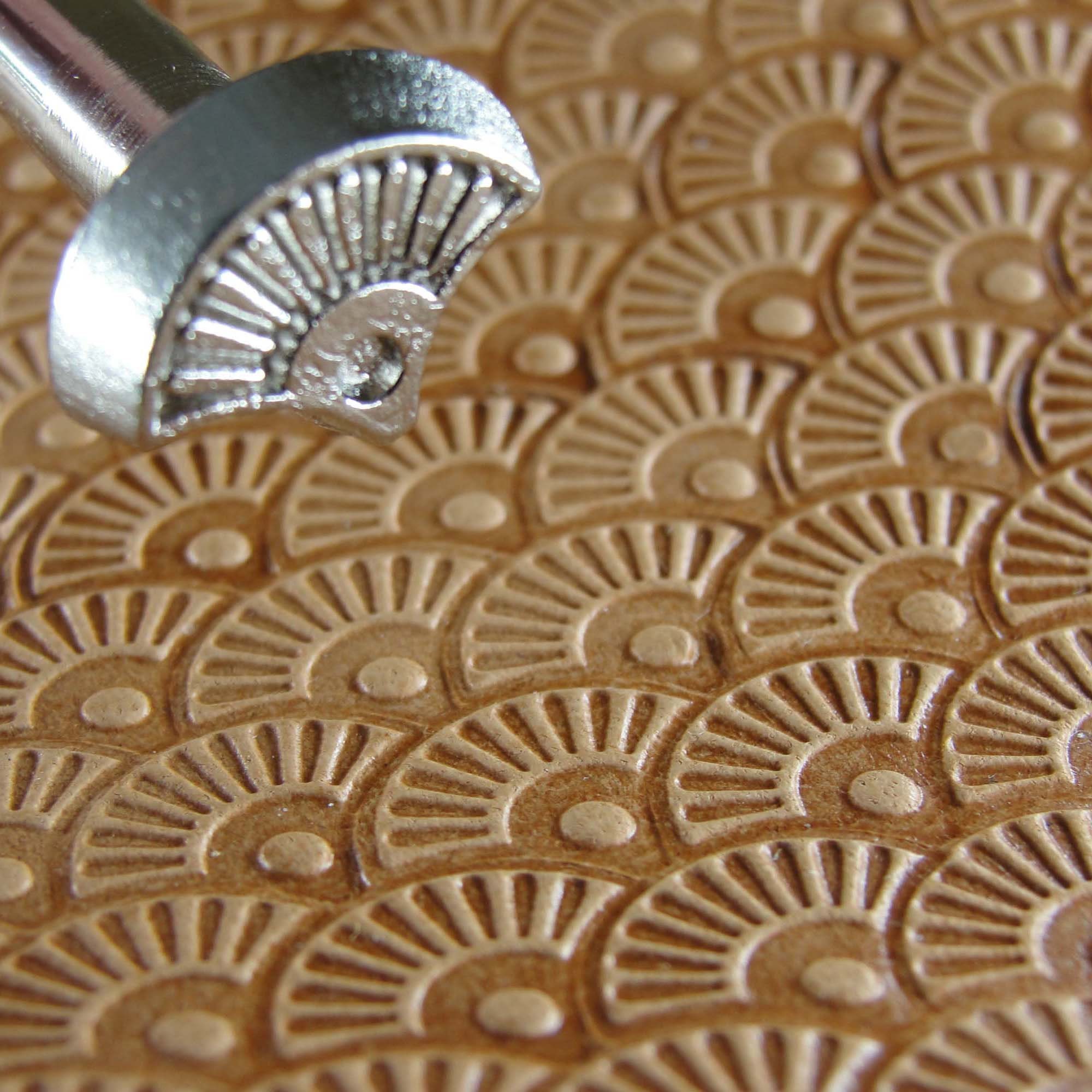 Shell Stamping Leather Stamping Tool - Petal Shell With Dot Geometric Stamp - Etsy Canada