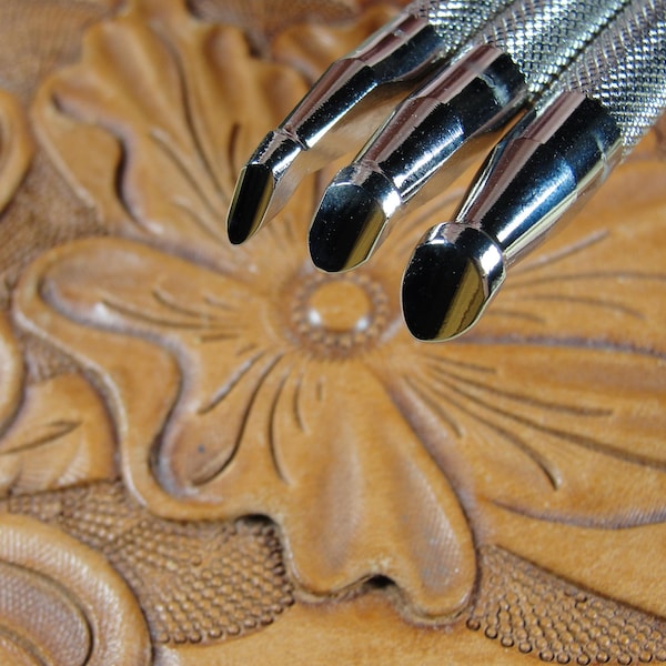 Japan Select - Undercut Beveler Stamps (3-Piece Set, Leather Stamping Tools)