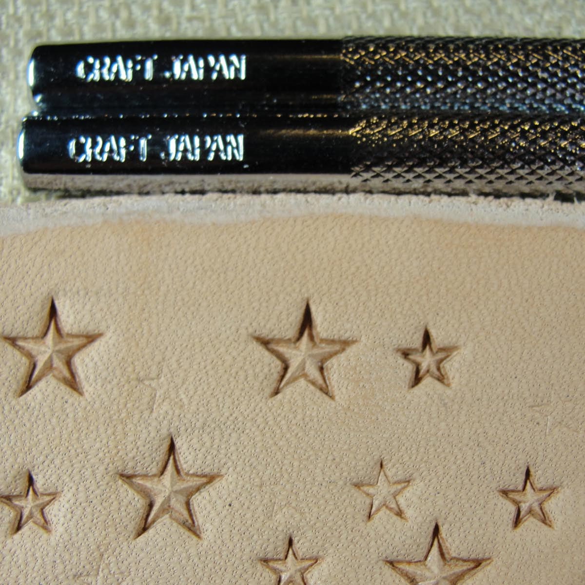 好久由craft Craft Japan - #Z609/Z610 Small 5-point Star Set (2 Leather