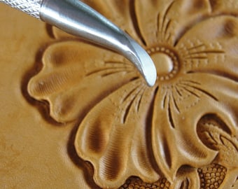 Stainless Steel Craftplus - Undercut Beveler / Petal Lifter Stamp (Leather Stamping Tool)