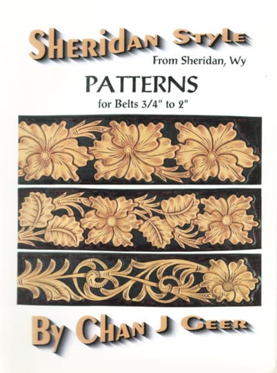 Leather Design Sheridan Style Magnetic Notebook Cover Patterns #1 by Chan Geer