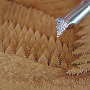 Stainless Steel Barry King - Near Trees Pictorial Stamp (Leather Stamping Tool)