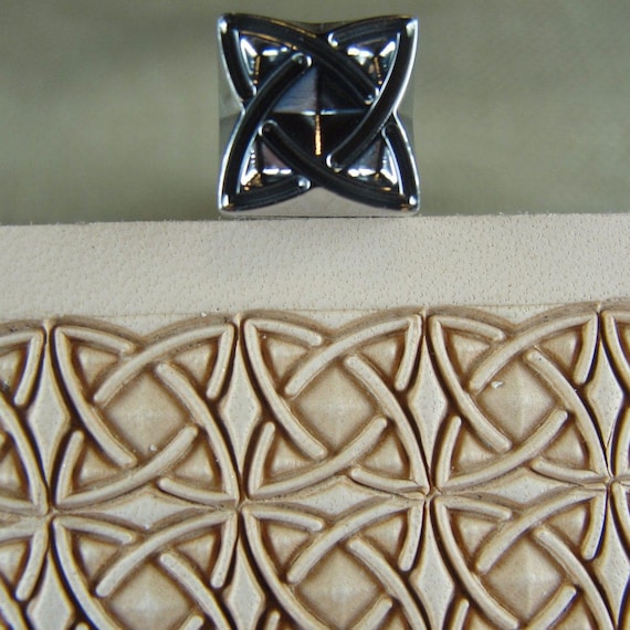  Stainless Steel Barry King - #2 Celtic Basket Weave Stamp  (Leather Tool)