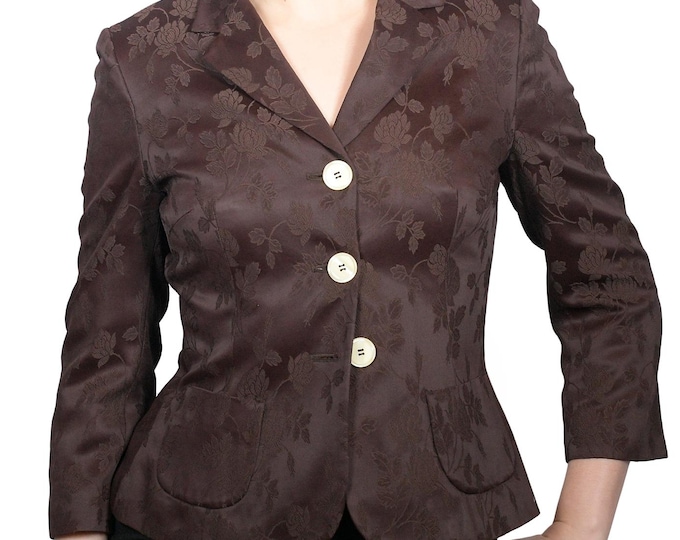 D&G brown satin jacket